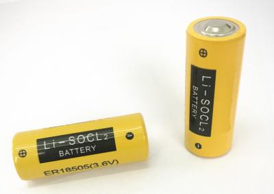 China 3.6V 4000mAh ER18505 Lithium Cylinder Battery Hermetic Glass To Metal Sealing for sale