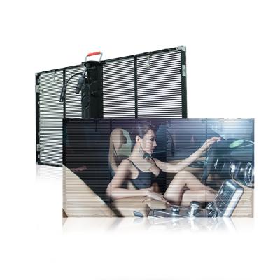 China 9600Hz Transparent LED Screens P3.9 7.8 LED See Through Screen 32768dots/Sqm for sale