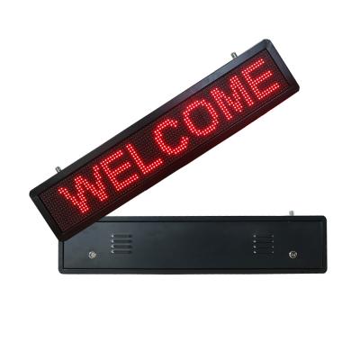 China Single Color Running Text LED Display / P10 Dip LED Module 140degree for sale