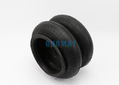 China Flange Connection Double Convoluted Rubber Bellows 350255H-2 / Air Spring Isolator for sale