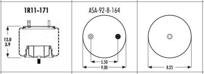 Chine L'airbag de Goodyear 1R11-171 beugle NO.566-22-3-057 pour 8003003 à vendre