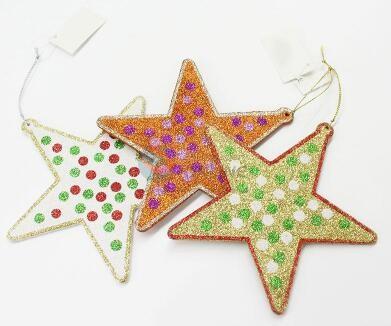 China Wholesale Cheap Five-pointed Star Shaped Ornament for Christmas Decor for sale