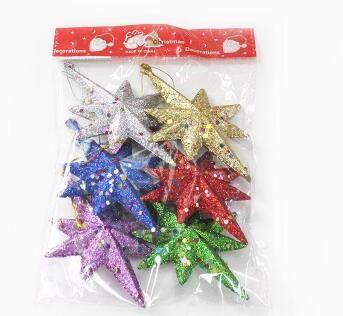 China New Arrival Colorful Star Christmas Hanging Ornament Best Christmas Decoration for sale