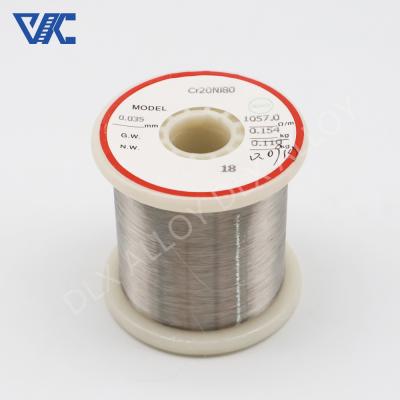 China Factory Price Nichrome Heater Alloy Cr20ni80 Cr15Ni60 Electric Resistance Wire for sale