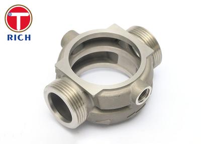 China Peças de moagem de torneamento CNC personalizadas Corpo da válvula de escape Acessórios de cilindros de aço inoxidável 304 à venda
