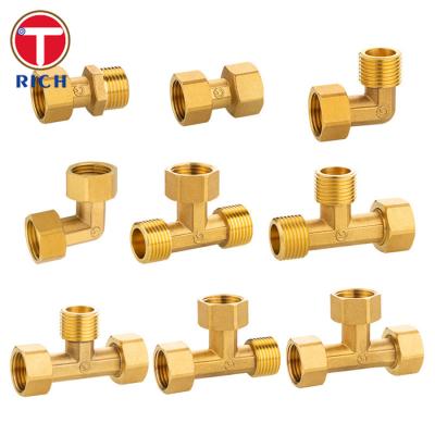 China Brass Metal Thickened Joint Pipes And Fittings CNC Brass Water Purifier Pipe Fittings for sale