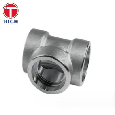 China ASTM A105 Forged Pipe Fittings Carbon Steel Tee Forgings For Piping for sale