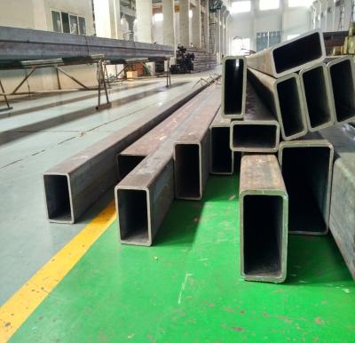 China tubo del cuadrado del acero de carbono del diámetro de 5m m, tubería rectangular estructural JIS G3466 en venta