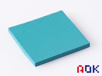 China Green Rubber Heat Thermal Conductive Pad Heatproof Weather Resistant for sale