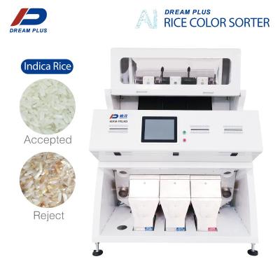 China 3 Chute Rice Color Sorting Machine 192 Channels With CCD Camera for sale