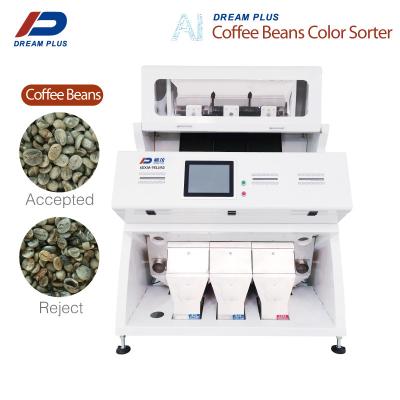 China CCD RGB Camera Coffee Bean Sorting Machine 3 Chutes 192 Channels High Accuracy for sale