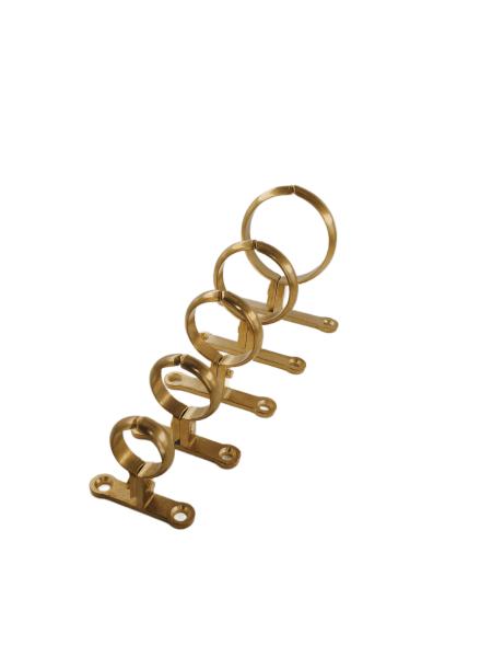 Quality Screw Fixation Brass Pipe Clamp High Density Forging Body Chromed for sale