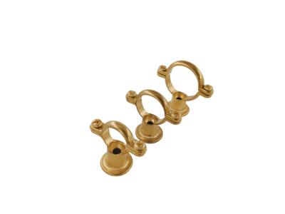 China Polished Brass Pipe Clamp 15mm - 54mm Casting PVC Pipe Clamp for sale