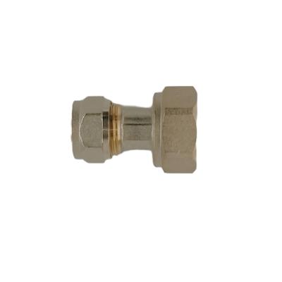 China F M Brass Compression Fittings Straight Brass Fitting High Strength Locknut for sale