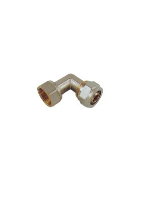 China No Leak Brass Compression Fittings 1/2'' ISO 228 90 Degree Elbow for sale