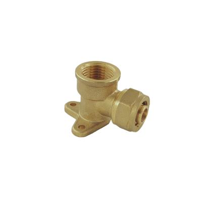 China Mountable 90 Degrees Female Thread Elbow High density forging Brass Body for sale