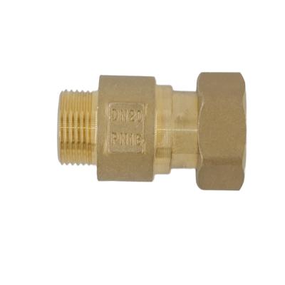 China DN 20 PN 16 Male x Female Thread Brass Pipe Fittings With Brass No Leak Locknut for sale