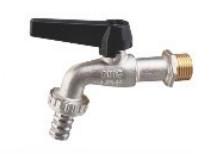Quality Wall Mounted Brass Bib Cock With Chrome Plated Finish for Water Pressure 0.05-0.8MPa for sale