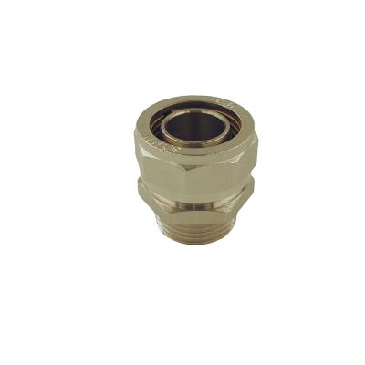 China ISO 228 Acessórios de compressão de latão Fios masculinos para tubos PEX de 16 mm à venda