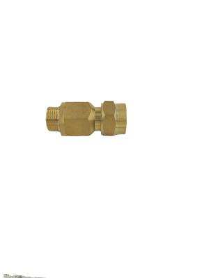 China Brass Pipe Compression Fittings 1/4 inch - 2 Inch Straight Coupler Anti Corrosion for sale