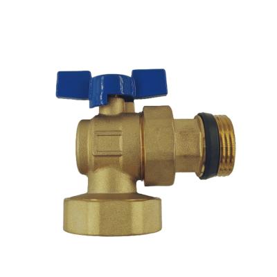 China 90 Degree Brass Lpg Gas Valve F M  With Aluminium Alloy T Handle for sale