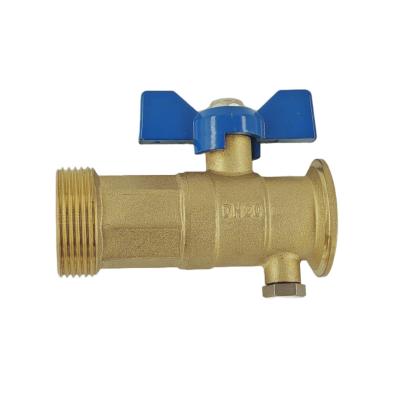 China Threaded Brass Gas Valve CE Lpg Brass Valve With Butterfly Handle for sale