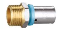 Quality HPb 57-3 Brass Press Fitting For Pex Pipe ISO 228 Thread 16 bar for sale