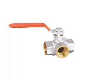 China Chrome Plated Finish Brass Ball Valve Water Media Micro Ball Valve for sale