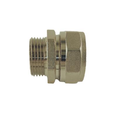 China High pressure Brass Compression Fittings 16mm Brass Male Adapter for sale