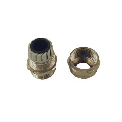 China ISO 228 Brass Compression Fittings Male Thread 10000 Times Opening Closing Test for sale