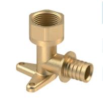 China Brass Elbow Pipe fittings with wall mount for sale