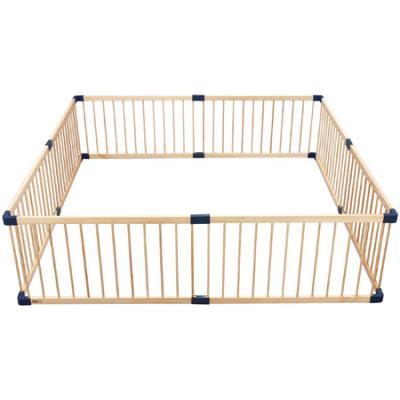 Chine kids playpen indoor wholesale Foldable toddler protection fence kids play yard baby playpen for wood à vendre