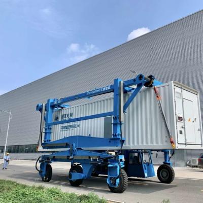 China Heavy Lifting Mobile Gantry Crane 60T Precast Concrete Straddle Carrier for sale