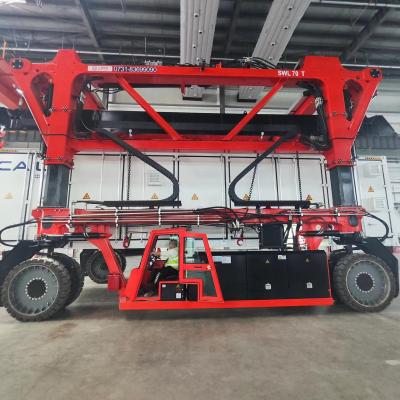 China Electric Straddle Carrier Truck 3km/H 7km/H For Oversized Loads for sale