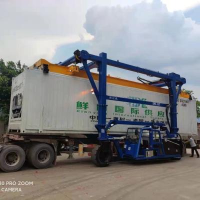 China Customized Industrial Straddle Carrier Crane 7km/h For Low Doorway Factories for sale