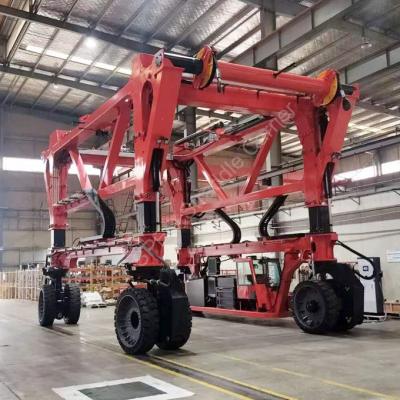 China 80T Container Straddle Crane, Mobile Gantry Crane Truck, Container Stacker, Customized Straddle Carrier en venta