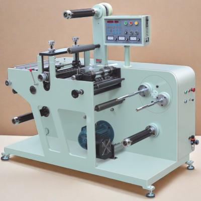 China FULL ROTARY BLANK LABEL DIE CUTTING MACHINE WITH SLITTER TURRET REWINDING BLANK ADHESIVE LABEL MATERIAL LAMINATING for sale