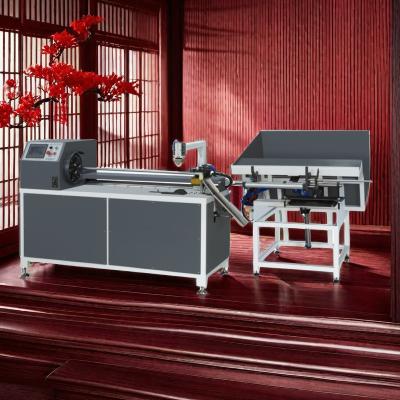 China Fully Automatic Auto Loader Paper Core Tube Cutter Machine Servo Motor 3 Size Paper Tube PLC Touch Screen for sale