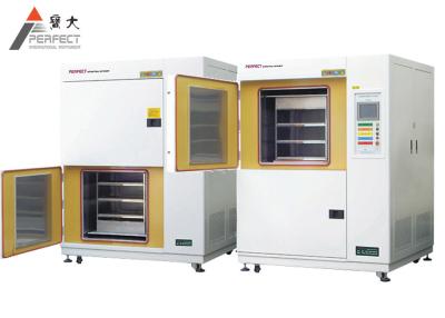China Plastic Horizontal Thermal Shock Test Chamber Water Cooled Test Cabinet for sale