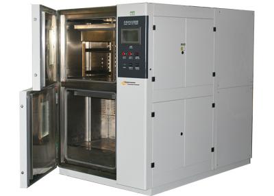 Chine Type Cabinet de panier de caisse de la machine deux d'essai de choc thermique de contrôleur de contact d'affichage à cristaux liquides à vendre