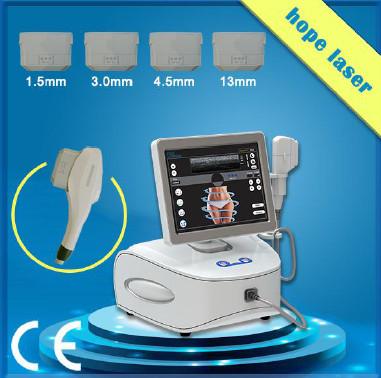 China Professional Facial Hifu Machine 15 Inch Big Color Touch Screen for sale