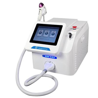 China Triple wavelengths 808nm+1064nm+755nm diode laser hair removal machine for sale