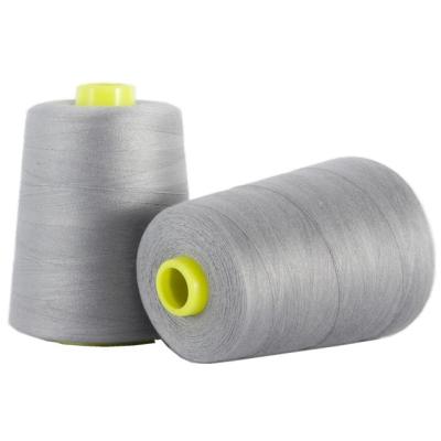China Red 100 Spun Polyester Sewing Thread Anti - Bacteria For Embroidery / Weaving for sale