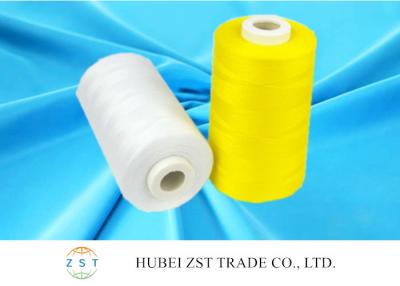 China Raw White Knotless 100 Spun Polyester Sewing Thread 50 / 2 High Tenacity AAA Grade for sale