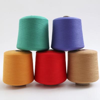 China Bright 20S - 60S 100% Spun Polyester Yarn , High Strength Polyester Twisted Yarn for sale