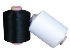 China High Tenacity100 Polyester Spun Yarn , DTY Spun Semi - Dull Polyester Weaving Yarn for sale