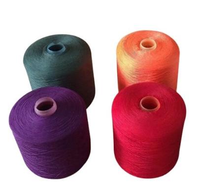 China Multi Ply Polyester Staple Yarn , Crease Resistant Knitting Dty Polyester Yarn for sale