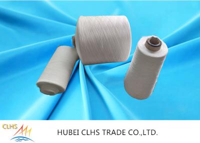 China Single Twist  Polyester Core Spun Yarn , Polyester Weaving Yarn Less Broken Ends for sale