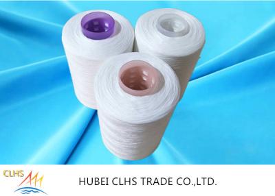 China Optical White Semi Dull Polyester Yarn 52 / 2  Good Fastness Superior Durability for sale