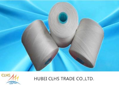 China White Polyester Yarn Dyeing , 100 Spun Polyester Sewing Thread For Hand Knitting for sale